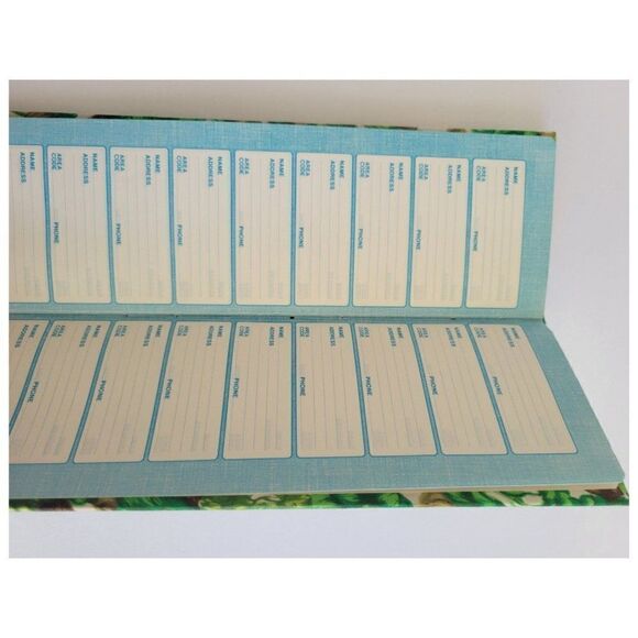 Vintage Deadstock 1960's Floral Phone Number and Address Book - Picture 3 of 5